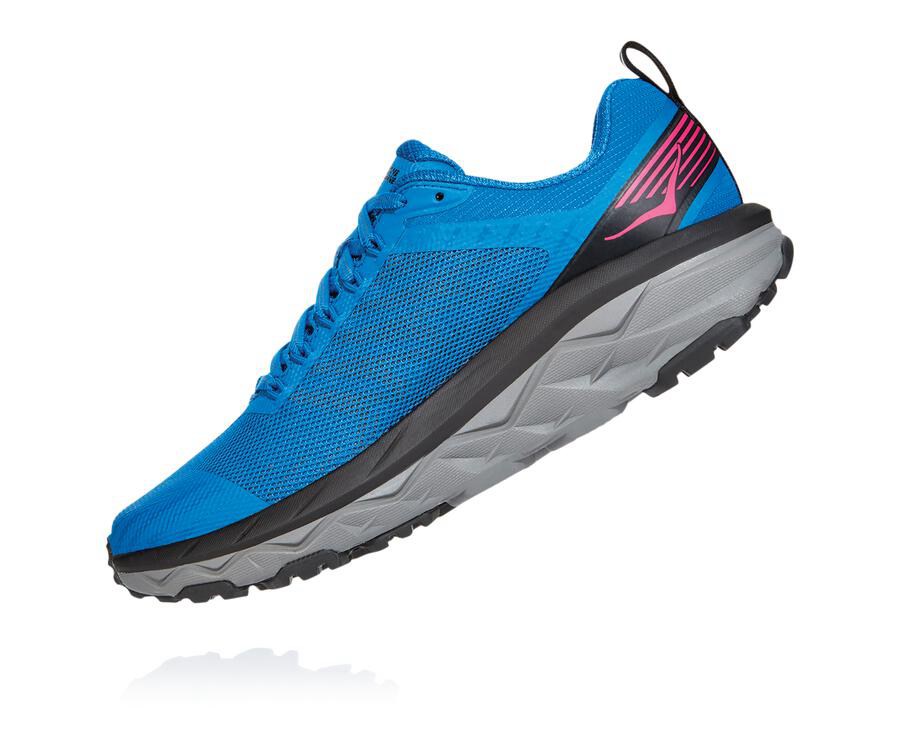 Hoka One One Womens Trail Shoes - Challenger ATR 5 - Blue - FZYO91672